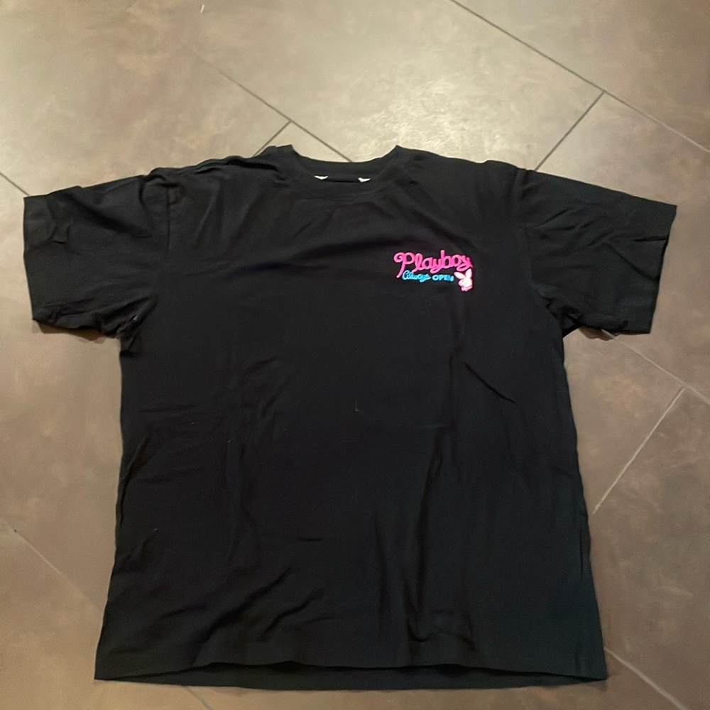 Black PlayBoy T-shirt size L